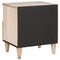 vidaXL Bedside Table Beige 40 x 33 x 46 cm Solid mango wood