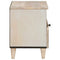 vidaXL Bedside Table Beige 40 x 33 x 46 cm Solid mango wood