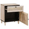 vidaXL Bedside Table with Door Beige 50 x 33 x 60 cm Solid mango wood