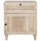 vidaXL Bedside Table with Door Beige 50 x 33 x 60 cm Solid mango wood