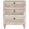 vidaXL Bedside Table Beige 50 x 33 x 60 cm Solid mango wood