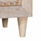vidaXL Bedside Table with Shelf Beige 50 x 33 x 60 cm Solid mango wood