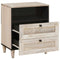 vidaXL Bedside Table with Shelf Beige 50 x 33 x 60 cm Solid mango wood