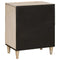 vidaXL Bedside Table with Shelf Beige 50 x 33 x 60 cm Solid mango wood