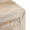 vidaXL Coffee Table with Shelf Beige 100 x 54 x 40 cm Solid mango wood