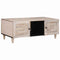 vidaXL Coffee Table with Shelf Beige 100 x 54 x 40 cm Solid mango wood