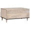 vidaXL Coffee Table with Drawer White 80 x 54 x 40 cm Solid mango wood