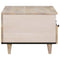 vidaXL Coffee Table with Drawer White 80 x 54 x 40 cm Solid mango wood
