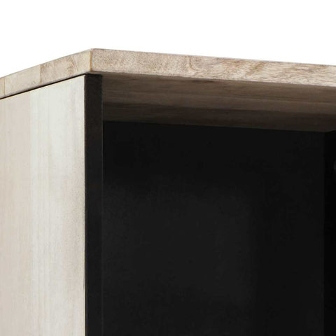 vidaXL Bathroom Cabinet White 38 x 33.5 x 160 cm Solid Wood Mango