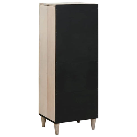 vidaXL Highboard with Shelf White 40 x 33 x 110 cm Solid mango wood
