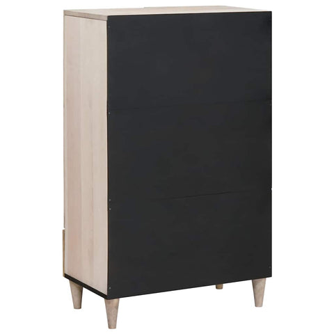 vidaXL Highboard with Drawer White 60 x 33 x 100 cm Solid mango wood