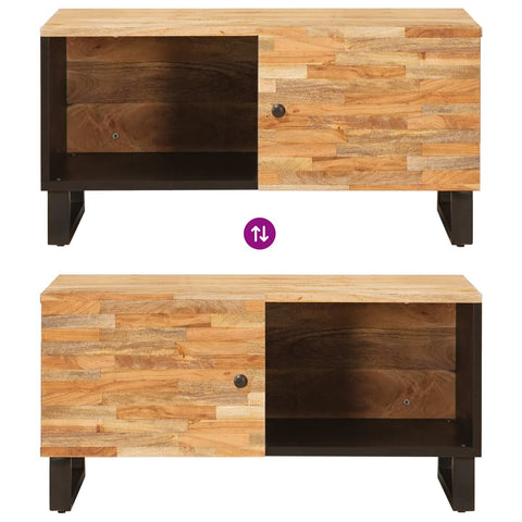 vidaXL Coffee Table Brown 88 x 52 x 12 cm Solid Mango Wood