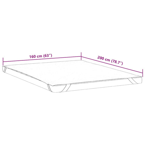 vidaXL Mattress Protector White 160x200 cm Waterproof