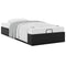 vidaXL Ottoman Bed Frame without Mattress Black Single Faux Leather