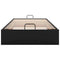 vidaXL Ottoman Bed Frame without Mattress Black Single Faux Leather