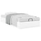 vidaXL Ottoman Bed Frame without Mattress White Single Faux Leather