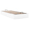 vidaXL Ottoman Bed Frame without Mattress White Single Faux Leather