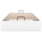 vidaXL Ottoman Bed Frame without Mattress White Single Faux Leather