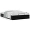 vidaXL Ottoman Bed Frame without Mattress Black Double Faux Leather