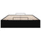 vidaXL Ottoman Bed Frame without Mattress Black Double Faux Leather