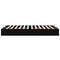 vidaXL Ottoman Bed Frame without Mattress Black Double Faux Leather