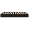vidaXL Ottoman Bed Frame without Mattress Black Super King Faux Leather