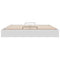 vidaXL Ottoman Bed Frame without Mattress White Super King Faux Leather