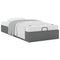 vidaXL Ottoman Bed Frame without Mattress Dark Grey Single Fabric