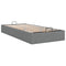 vidaXL Ottoman Bed Frame without Mattress Dark Grey Single Fabric
