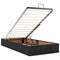 vidaXL Ottoman Bed Frame without Mattress Black Single Fabric