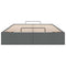 vidaXL Ottoman Bed Frame without Mattress Dark Grey Double Fabric