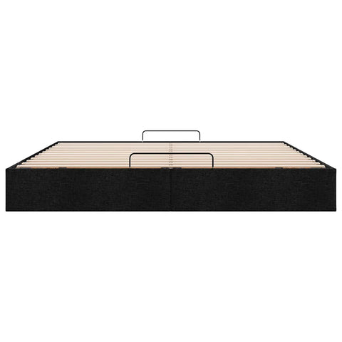 vidaXL Ottoman Bed Frame without Mattress Black Super King Fabric