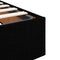 vidaXL Ottoman Bed Frame without Mattress Black Super King Fabric
