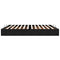 vidaXL Ottoman Bed Frame No Mattress Black 200x200 cm Velvet