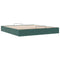 vidaXL Ottoman Bed Frame No Mattress Dark Green 200x200 cm Velvet