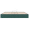 vidaXL Ottoman Bed Frame No Mattress Dark Green 200x200 cm Velvet