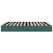 vidaXL Ottoman Bed Frame No Mattress Dark Green 200x200 cm Velvet