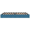 vidaXL Ottoman Bed Frame No Mattress Dark Blue 200x200 cm Velvet