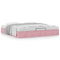 vidaXL Ottoman Bed Frame No Mattress Pink 200x200 cm Velvet