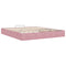 vidaXL Ottoman Bed Frame No Mattress Pink 200x200 cm Velvet