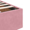 vidaXL Ottoman Bed Frame No Mattress Pink 200x200 cm Velvet