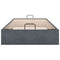 vidaXL Ottoman Bed Frame No Mattress Dark Grey Single Velvet