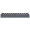 vidaXL Ottoman Bed Frame No Mattress Dark Grey Single Velvet
