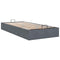 vidaXL Ottoman Bed Frame No Mattress Dark Grey Single Velvet