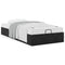 vidaXL Ottoman Bed Frame No Mattress Black Single Velvet