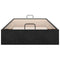 vidaXL Ottoman Bed Frame No Mattress Black Single Velvet