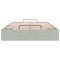 vidaXL Ottoman Bed Frame No Mattress Light Grey Double Velvet