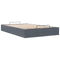 vidaXL Ottoman Bed Frame No Mattress Dark Grey Double Velvet