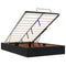 vidaXL Ottoman Bed Frame No Mattress Black Double Velvet