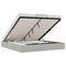 vidaXL Ottoman Bed Frame No Mattress Light Grey Super King Velvet